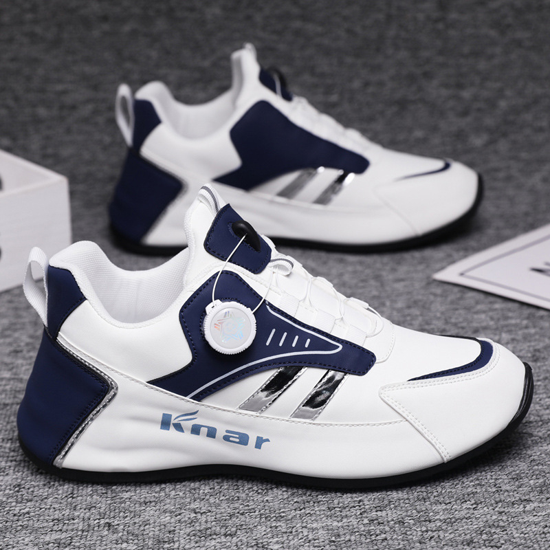 Férfi cipők 2025 tavasz új, minden mérkőzésre alkalmas alkalmi cipők, forgógombos tornacipő, minden mérkőzésre alkalmas, kényelmes, fűző nélküli alsó cipő