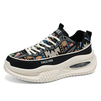 Férfi cipők Új tavaszi, minden mérkőzésre alkalmas alkalmi divat Forrest Gump futó sport személyre szabott graffiti vastag talpú Torre cipők 2025