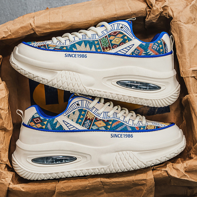 Férfi cipők Új tavaszi, minden mérkőzésre alkalmas alkalmi divat Forrest Gump futó sport személyre szabott graffiti vastag talpú Torre cipők 2025