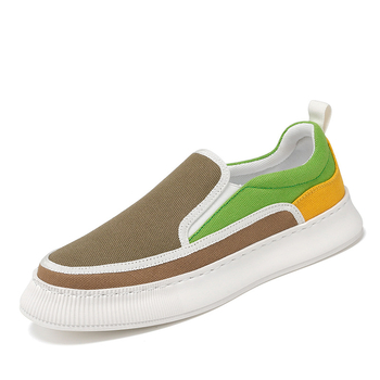 2022 Four Seasons Νέα, χαμηλά, casual, μοντέρνα, αναπνεύσιμα, καμβάς με στρογγυλή μύτη, slip-on, νεαρά ανδρικά παπούτσια