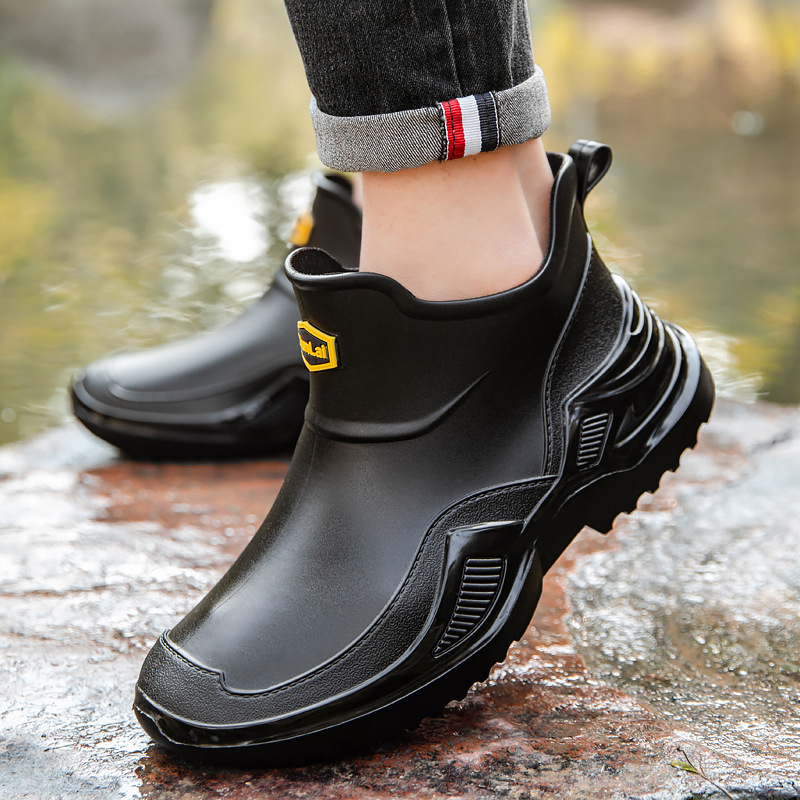 Meeste vabaaja õues kasutatavad kummikud igaks aastaajaks, täiskasvanutele mõeldud madala säärega meeste kummikingad, veekindlad ja kulumiskindlad töökummikud