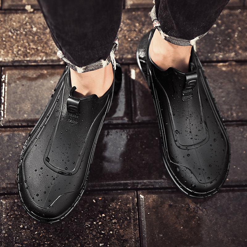 Meeste piiriülesed kummikud 2025. aasta uued kevadised libisemiskindlad veekindlad madala säärega kummikud kokatöö kaitseks mõeldud kummist kingad