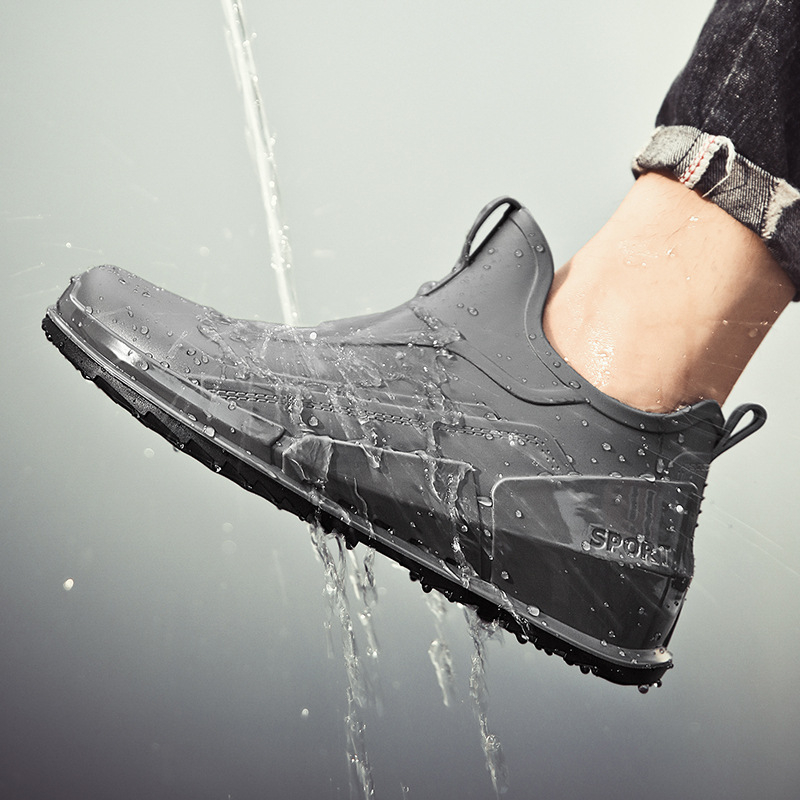 Meeste piiriülesed kummikud 2025. aasta uued kevadised libisemiskindlad veekindlad madala säärega kummikud kokatöö kaitseks mõeldud kummist kingad