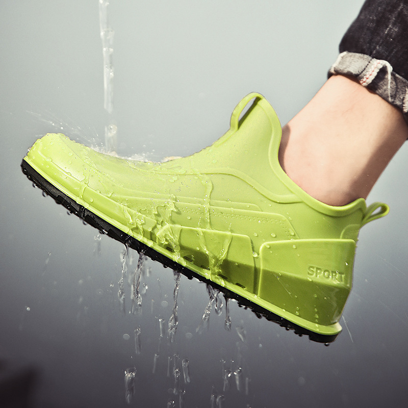 Meeste piiriülesed kummikud 2025. aasta uued kevadised libisemiskindlad veekindlad madala säärega kummikud kokatöö kaitseks mõeldud kummist kingad