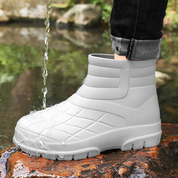 Αδιάβροχες μπότες κουζίνας, ειδικές μεσαίου σωλήνα, αδιάβροχες μπότες βροχής, παπούτσια ασφαλείας εργασίας κουζίνας, παπούτσια ασφαλείας, μονοκόμματα, σε απόθεμα