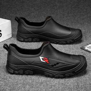 Férfi esőcsizma, nyári horgászcipő, vízálló, rövid, középmagas szárú, csúszásmentes esőcsizma, kültéri, csúszásmentes, kopásálló, speciális csizma, munkacipő