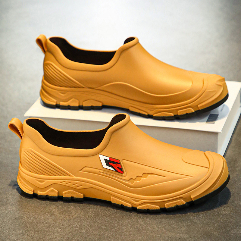 Férfi esőcsizma, nyári horgászcipő, vízálló, rövid, középmagas szárú, csúszásmentes esőcsizma, kültéri, csúszásmentes, kopásálló, speciális csizma, munkacipő