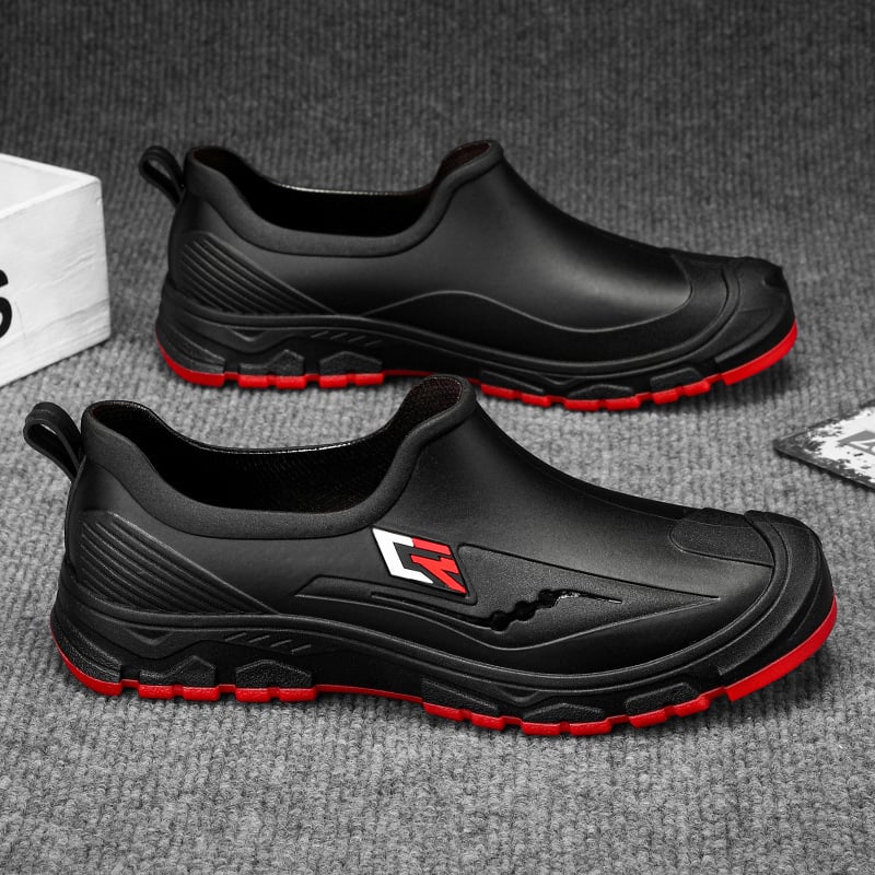 Férfi esőcsizma, nyári horgászcipő, vízálló, rövid, középmagas szárú, csúszásmentes esőcsizma, kültéri, csúszásmentes, kopásálló, speciális csizma, munkacipő