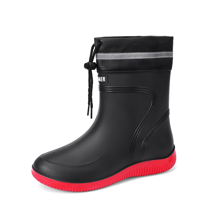 Veekindlad meeste ja naiste kingad, moodsad poolsääreni ulatuvad pingutusnööriga moodsad kummist kingad, libisemiskindlad töökingad, kalapüügiks mõeldud köögisaapad