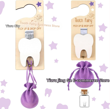Трансгранична нова детска висулка за врата със зъбна фея, окачена на дръжка на врата, закачалка за зъбна фея, капка за зъби, подарък, висулка за дръжка на врата, декорация