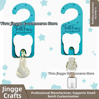Határokon átnyúló új gyermek fogtündér ajtó függő medál kilincs fogtündér akasztó fog csepp ajándék kilincs medál dekoráció