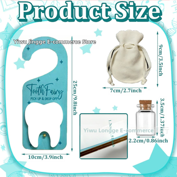 Трансгранична нова детска висулка за врата със зъбна фея, окачена на дръжка на врата, закачалка за зъбна фея, капка за зъби, подарък, висулка за дръжка на врата, декорация