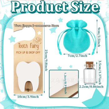 Трансгранична нова детска висулка за врата със зъбна фея, окачена на дръжка на врата, закачалка за зъбна фея, капка за зъби, подарък, висулка за дръжка на врата, декорация