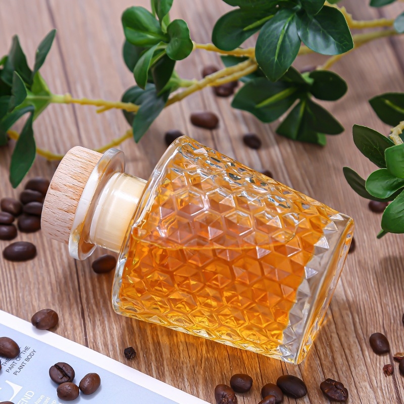 Χονδρική 200ml κρύο εκχύλισμα καφέ σφραγισμένο μπουκάλι με μοτίβο διαμαντιών μικρό μπουκάλι μικρό μπουκάλι κρασιού μπουκάλι ποτών αυτοπαρασκευασμένο κρασί Bayberry