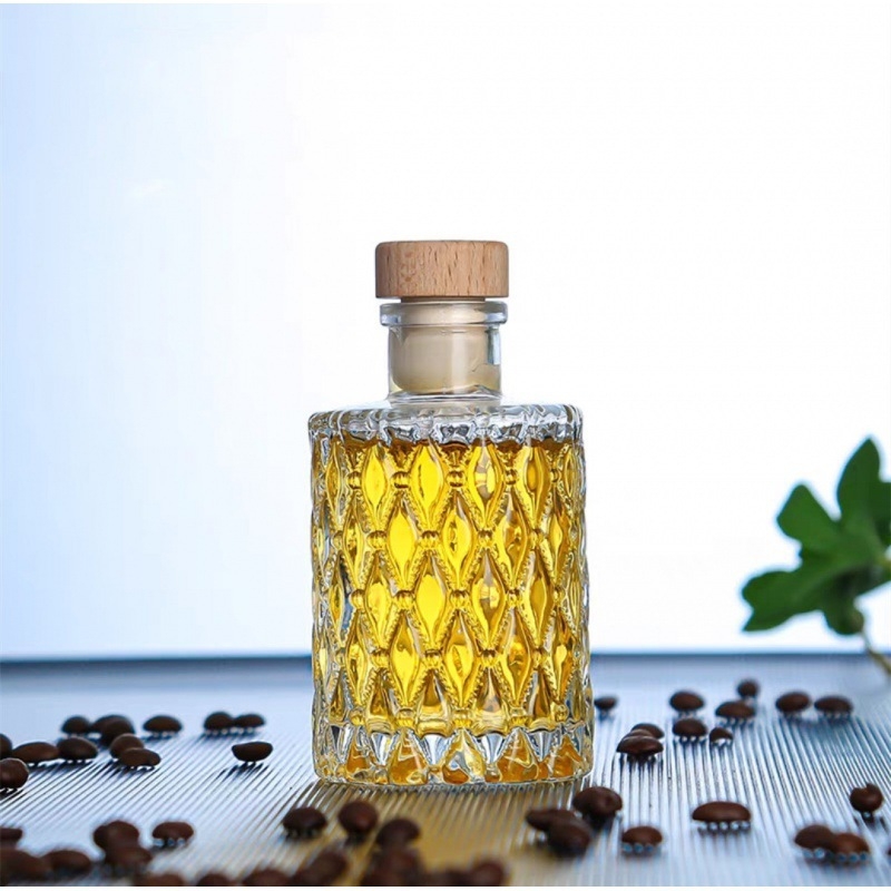 Χονδρική 200ml κρύο εκχύλισμα καφέ σφραγισμένο μπουκάλι με μοτίβο διαμαντιών μικρό μπουκάλι μικρό μπουκάλι κρασιού μπουκάλι ποτών αυτοπαρασκευασμένο κρασί Bayberry