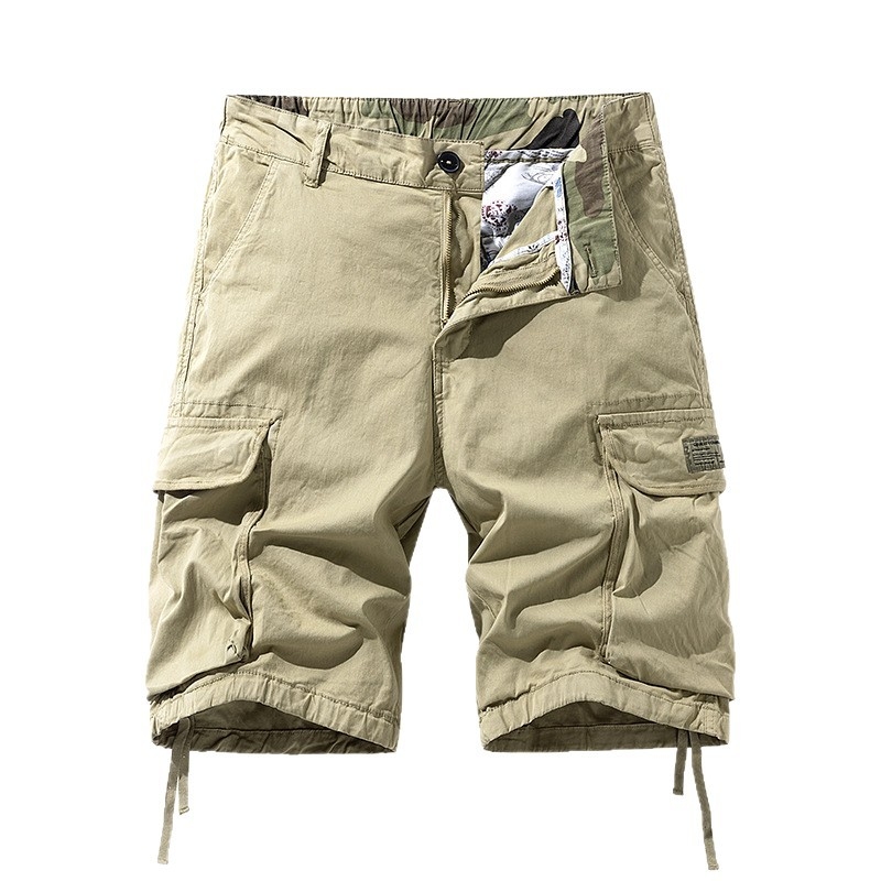 Pantaloni casual de vară pentru bărbați, simpli, cu mai multe buzunare, cu talie medie, exclusivi transfrontalieri pentru Amazon 3218