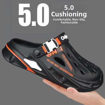 Ανδρικές καλοκαιρινές παντόφλες Baotou με χοντρή σόλα, αυξημένου ύψους, αίσθηση κακών, αντιολισθητικά και ανθεκτικά στη φθορά σανδάλια εξωτερικού χώρου.