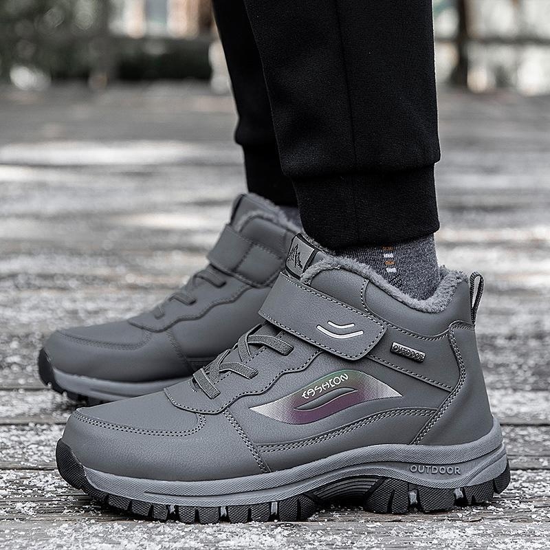 Eakate kingad meestele, kõrge pealispinnaga fliisvoodriga soojad puuvillased kingad, keskealistele ja eakatele mõeldud jalutuskingad, veekindlad libisemiskindlad naiste tossud