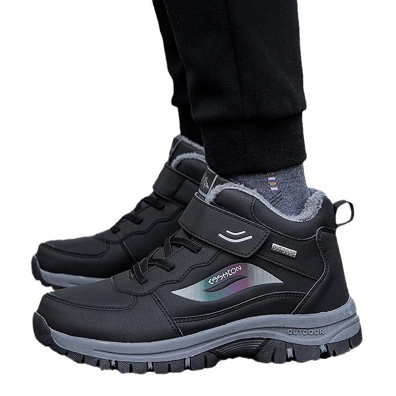 Eakate kingad meestele, kõrge pealispinnaga fliisvoodriga soojad puuvillased kingad, keskealistele ja eakatele mõeldud jalutuskingad, veekindlad libisemiskindlad naiste tossud