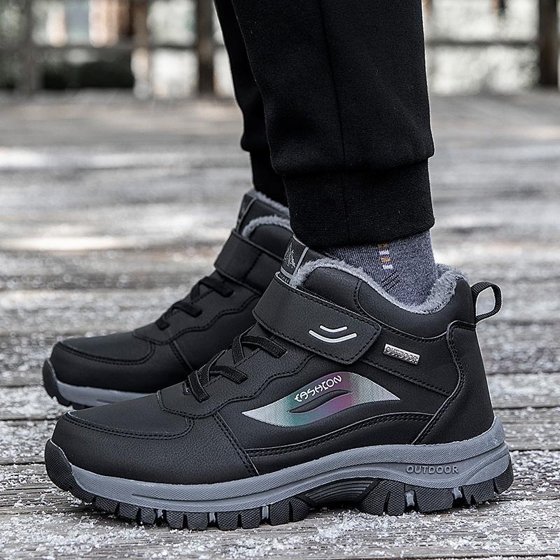 Eakate kingad meestele, kõrge pealispinnaga fliisvoodriga soojad puuvillased kingad, keskealistele ja eakatele mõeldud jalutuskingad, veekindlad libisemiskindlad naiste tossud