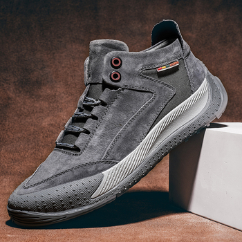 Χειμερινά Νέα Βελούδινα Υπαίθρια Casual Ανδρικά Παπούτσια από Χοιρινό Δέρμα Ψηλόμεσα Ανδρικά Δερμάτινα Παπούτσια Εργασίας Ανδρικά Ολόσωμα Παπούτσια για Μαλλιά