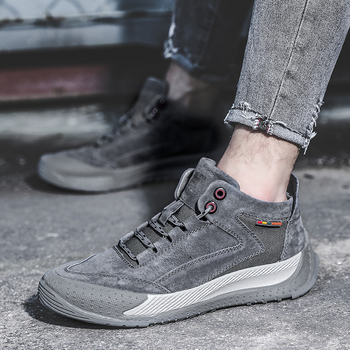 Χειμερινά Νέα Βελούδινα Υπαίθρια Casual Ανδρικά Παπούτσια από Χοιρινό Δέρμα Ψηλόμεσα Ανδρικά Δερμάτινα Παπούτσια Εργασίας Ανδρικά Ολόσωμα Παπούτσια για Μαλλιά