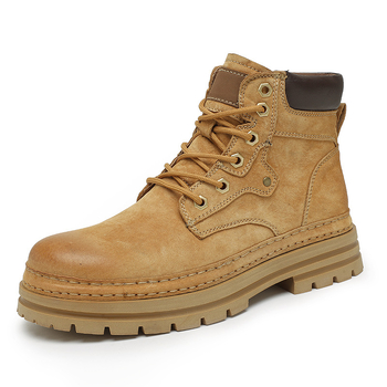 Ανδρικές κοντές μπότες Martin boots βρετανικού στιλ φθινόπωρο και χειμώνας Νέο στυλ μπότες εργασίας μοντέρνες ευέλικτες κορεάτικες μπότες ψηλού ραβέντι μόδας