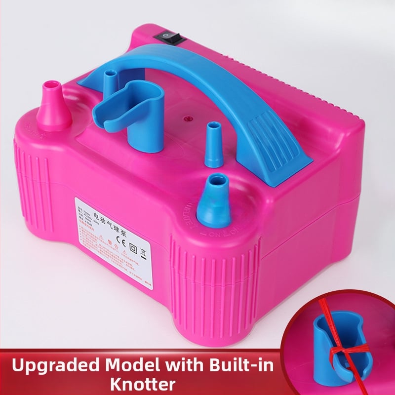 2025 нова двуслойна електрическа машина за надуване на балони, въздушна помпа, автоматична помпа с двоен отвор, вижте подробности