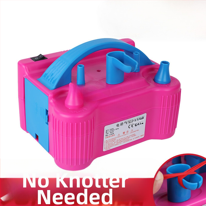 2025 нова двуслойна електрическа машина за надуване на балони, въздушна помпа, автоматична помпа с двоен отвор, вижте подробности