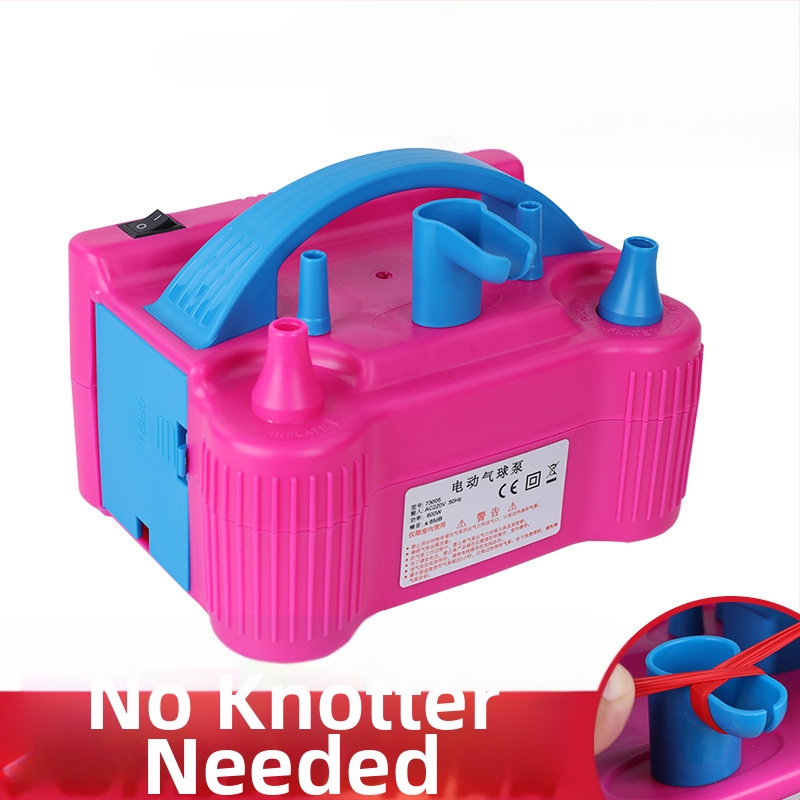 2025 нова двуслойна електрическа машина за надуване на балони, въздушна помпа, автоматична помпа с двоен отвор, вижте подробности