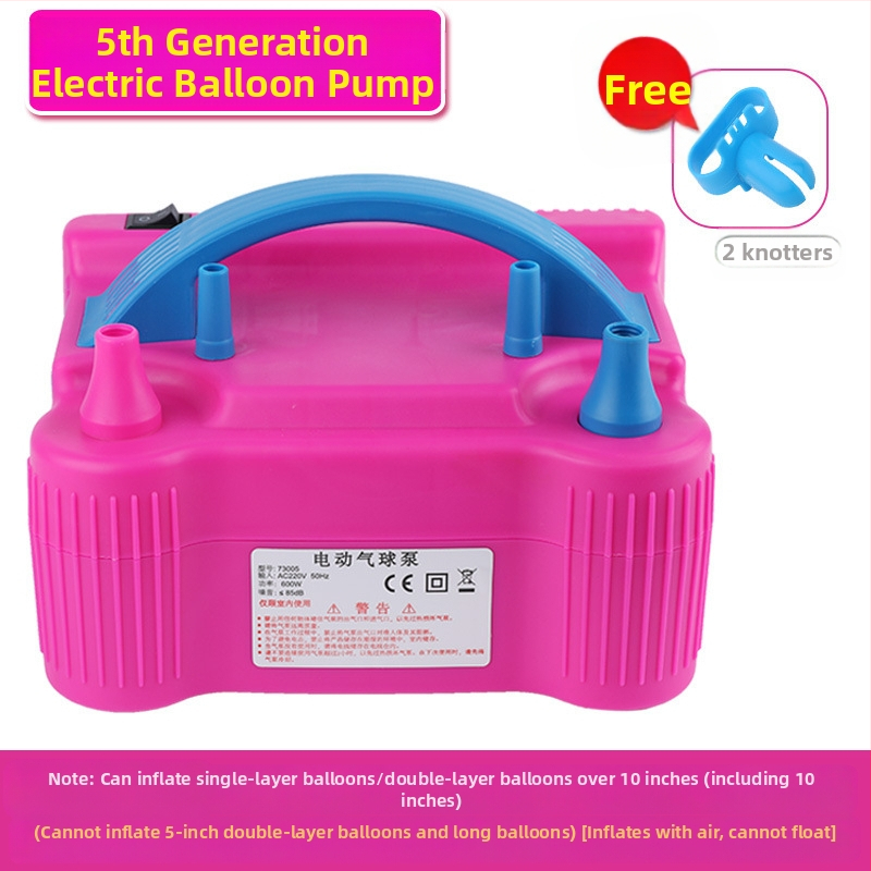 2025 нова двуслойна електрическа машина за надуване на балони, въздушна помпа, автоматична помпа с двоен отвор, вижте подробности