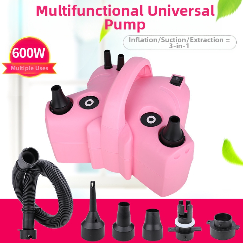 2025 нова двуслойна електрическа машина за надуване на балони, въздушна помпа, автоматична помпа с двоен отвор, вижте подробности