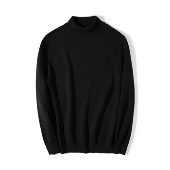 Cjw/Craftsman King Есенно/зимен немски кадифен пуловер с дълъг ръкав и средна яка, ребрена плетка, вталена кройка, базов слой, текстура