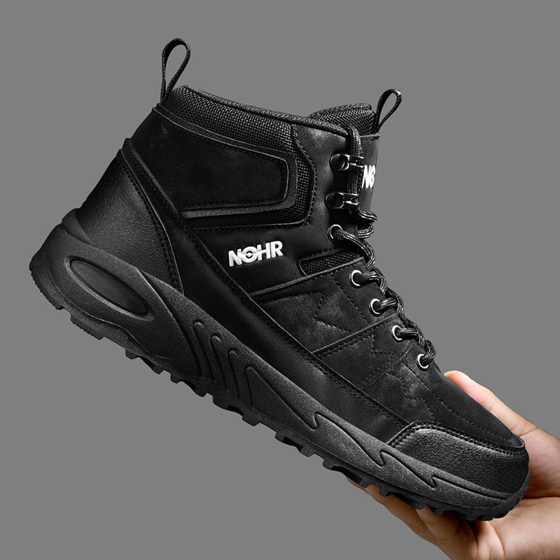 Jinjiang férfi cipő 2024 új plus size magas szárú kültéri szabadidős sport férfi vastag talpú kopásálló csúszásmentes túracipő