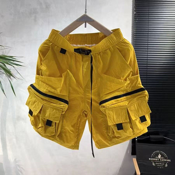 Američke funkcionalne kargo kratke hlače za muškarce, ljetne, modne marke s više džepova, široke, pet točaka ukrašene, sportske i ležerne hlače