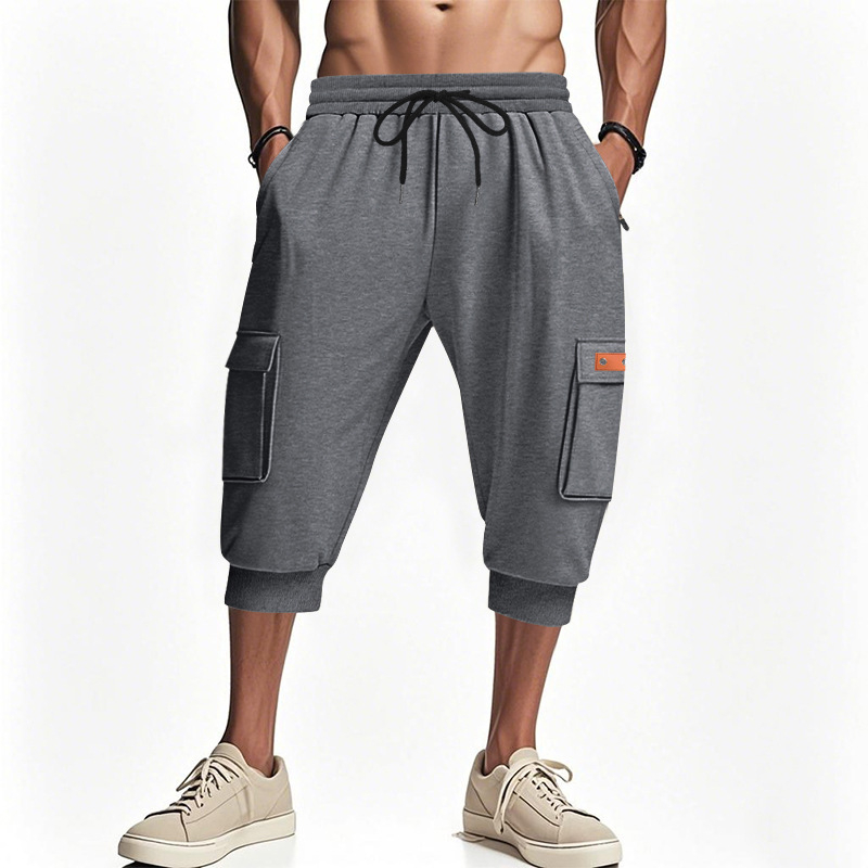 Határokon átnyúló Amazon nyári forró akció amerikai egyszerű nehéz férfi szabadtéri szabadidős hip-hop sport laza egyszerű divat