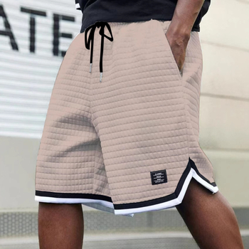 2025 Διασυνοριακές Ζεστές Εκπτώσεις Temu Νέα Ανδρικά Casual Χαλαρά Ριγέ Ιμάντας Μοντέρνα Καρό Αθλητικά Ανδρικά Σορτς