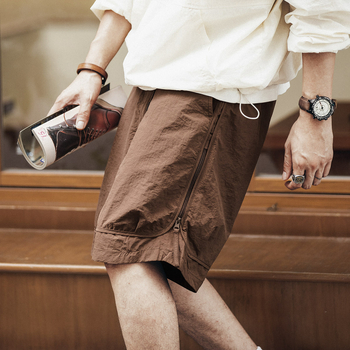 Σορτς Green Deer Mountain Series για υπαίθριες δραστηριότητες, μοντέρνα μάρκα, ανδρικά σορτς cargo, καλοκαιρινά, μοντέρνα μάρκα, χαλαρά, λεπτά, μεταξωτά παντελόνια πέντε σημείων, ανδρικά παντελόνια μέσης