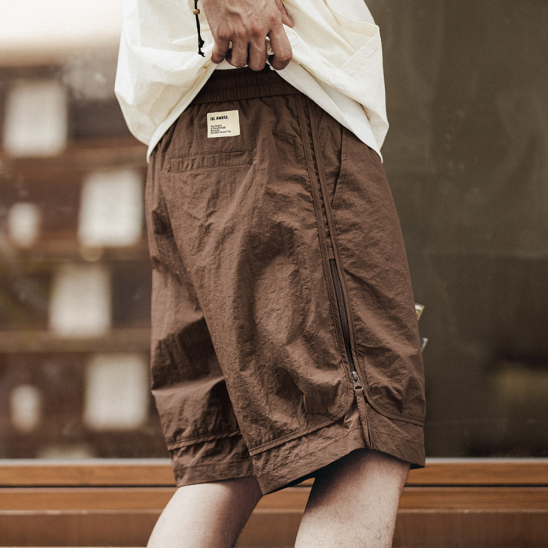 Green Deer Mountain Series kültéri divatos márkájú cargo rövidnadrág, férfi nyári divatos márkájú laza vékony jég selyem ötpontos nadrág, férfi félhosszú nadrág