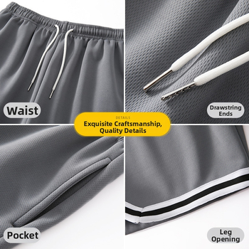 Férfi nyári rövidnadrág, lezser sportnadrág, divatos márkájú, laza, gyorsan száradó férfi nadrág, munkaruha nagykereskedelemben