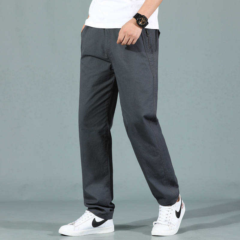 Παντελόνια Crossborder Ανδρικά Παντελόνια Εργασίας Παντελόνια με Φερμουάρ Χαλαρά Ανδρικά Παντελόνια Casual Φθινόπωρο/Χειμώνας Ρούχα Εργασίας για μεγάλα μεγέθη Ανδρικά Παντελόνια για Εξωτερικό Εμπόριο