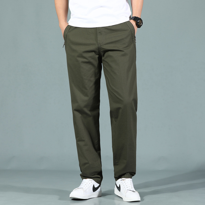 Παντελόνια Crossborder Ανδρικά Παντελόνια Εργασίας Παντελόνια με Φερμουάρ Χαλαρά Ανδρικά Παντελόνια Casual Φθινόπωρο/Χειμώνας Ρούχα Εργασίας για μεγάλα μεγέθη Ανδρικά Παντελόνια για Εξωτερικό Εμπόριο