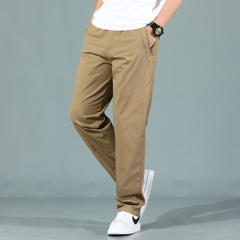 Παντελόνια Crossborder Ανδρικά Παντελόνια Εργασίας Παντελόνια με Φερμουάρ Χαλαρά Ανδρικά Παντελόνια Casual Φθινόπωρο/Χειμώνας Ρούχα Εργασίας για μεγάλα μεγέθη Ανδρικά Παντελόνια για Εξωτερικό Εμπόριο