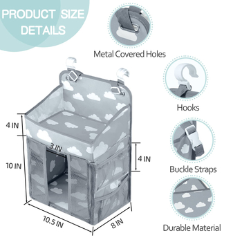 Baba pelenkatároló táska nagy kapacitású éjjeli táska babaágy babakocsi tároló anya és baba tároló játékok