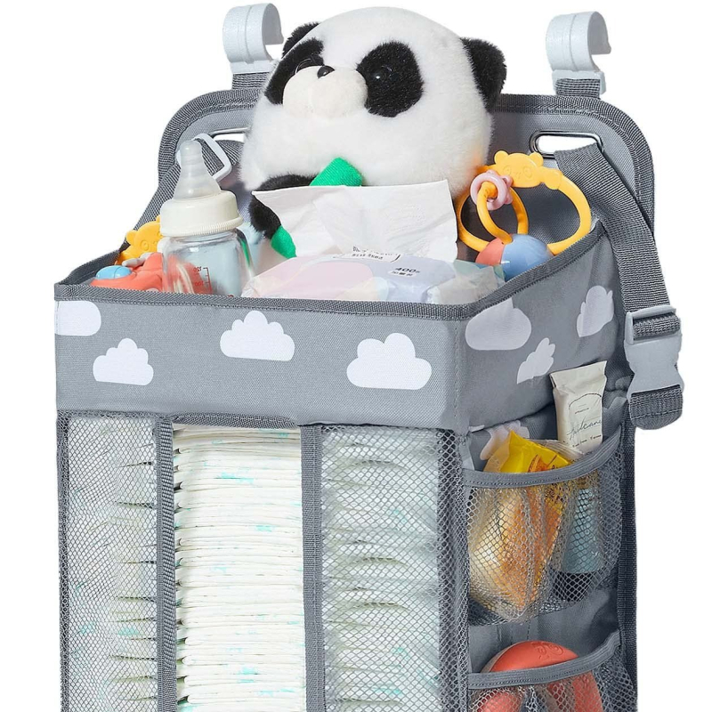 Baba pelenkatároló táska nagy kapacitású éjjeli táska babaágy babakocsi tároló anya és baba tároló játékok