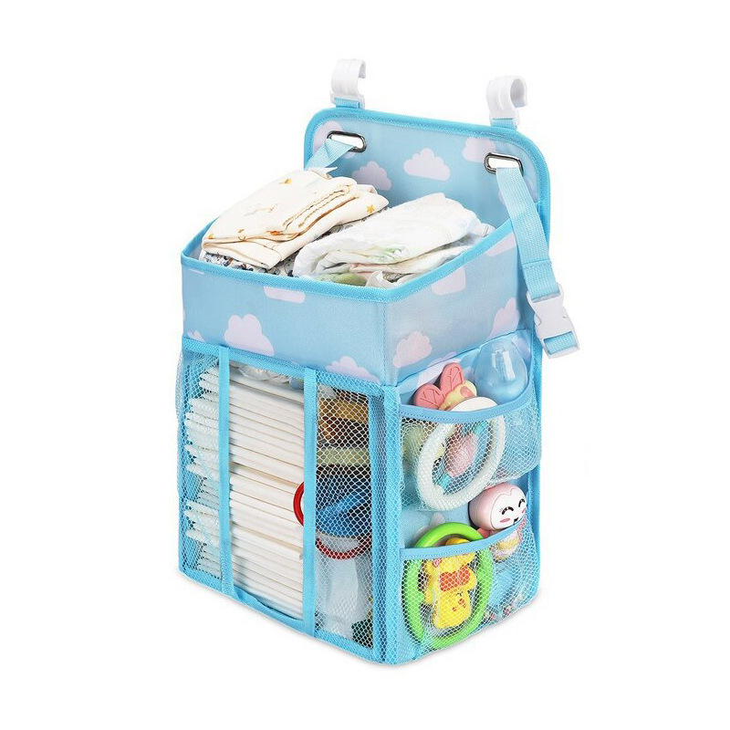Baba pelenkatároló táska nagy kapacitású éjjeli táska babaágy babakocsi tároló anya és baba tároló játékok