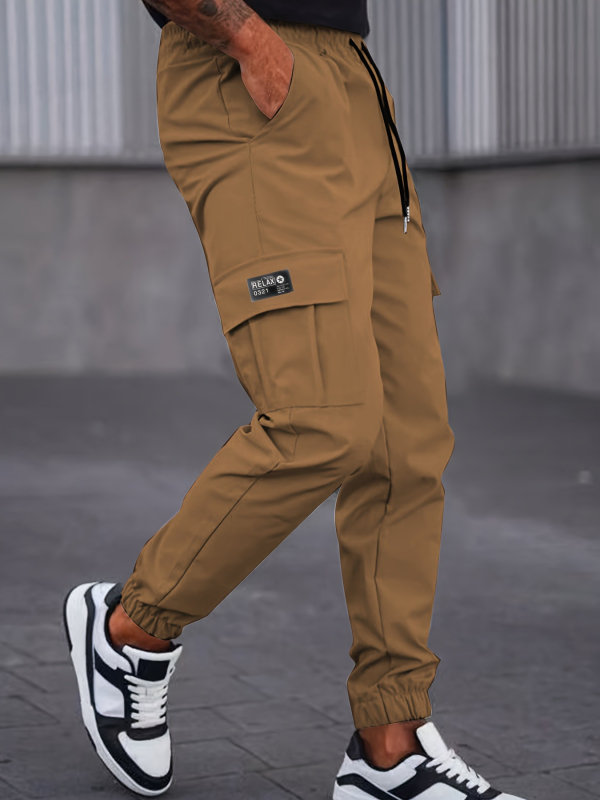 Férfi nadrág, határokon átnyúló, európai méretű, tavaszi és őszi, karcsúsított, ifjúsági, karcsúsított, stílusos, divatos, kültéri, többzsebes, hétköznapi nadrág