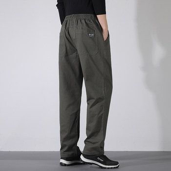 M-6XL Primăvara și Toamna Pantaloni Casual Bărbați Pantaloni Lejeri Toamna plus Dimensiune Pantaloni Lejeri Drepți Tooling Bumbac Pantaloni Bărbați