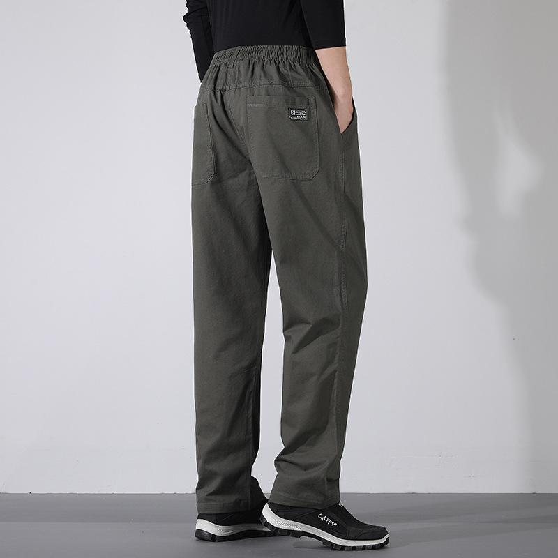 M-6XL Primăvara și Toamna Pantaloni Casual Bărbați Pantaloni Lejeri Toamna plus Dimensiune Pantaloni Lejeri Drepți Tooling Bumbac Pantaloni Bărbați