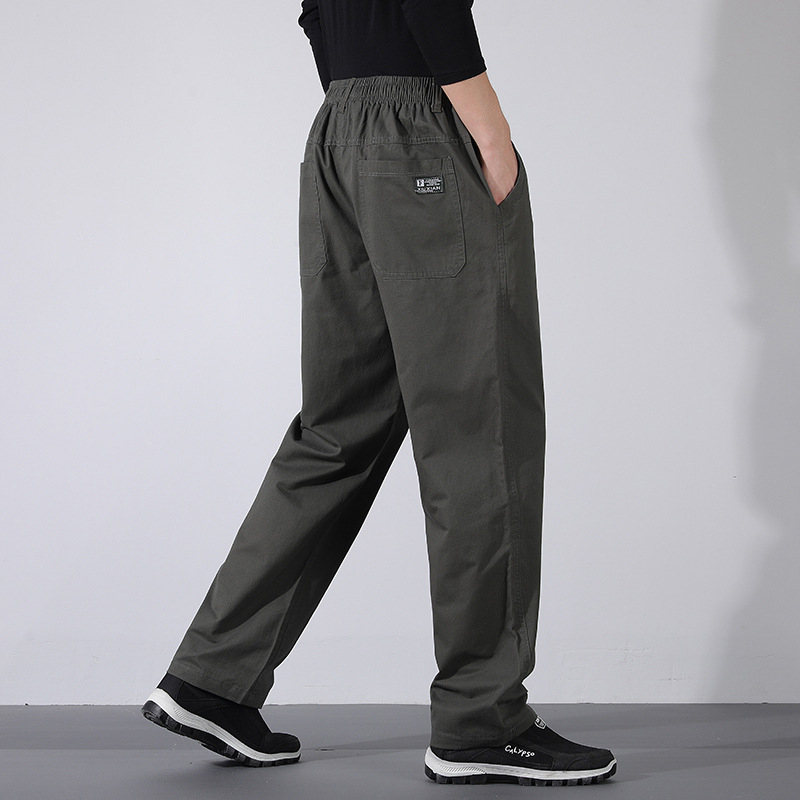 M-6XL Primăvara și Toamna Pantaloni Casual Bărbați Pantaloni Lejeri Toamna plus Dimensiune Pantaloni Lejeri Drepți Tooling Bumbac Pantaloni Bărbați